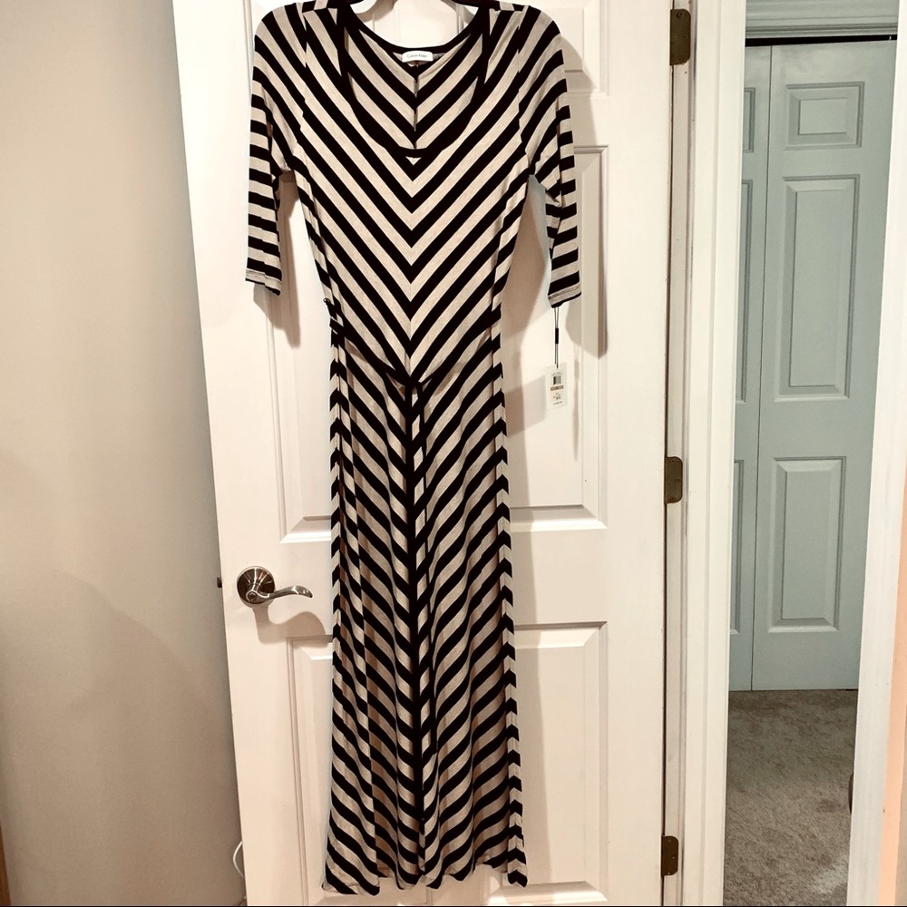 NWT Calvin Klein 3/4 Sleeves Maxi Dress PRICE FIRM